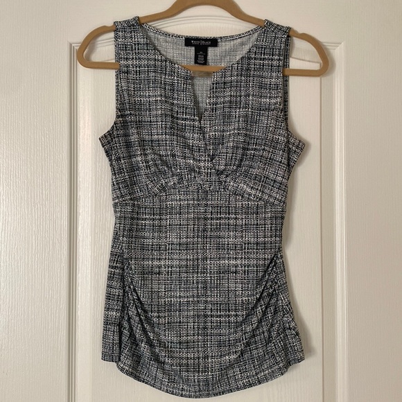 WHBM Sleeveless Plaid Shell - Picture 4 of 15